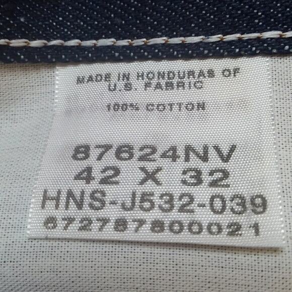 NWT Rustler Advantage Hard Working Extra Heavy Weight Denim Blue Jeans 42 X 32. - Picture 7 of 8